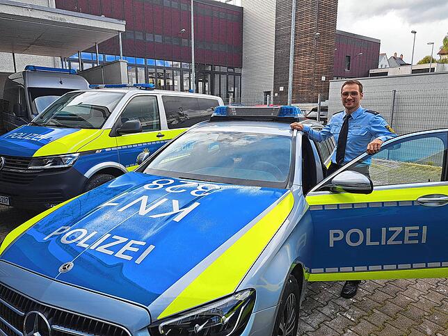 Polizeirat Benjamin Kimmich ist seit 2023 Leiter des Polizeireireviers Schwenningen.