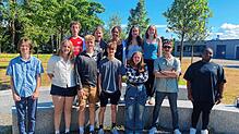 Die Schülerinnen und Schüler der Royal Oak Highschool im US-Bundesstaat Michigan sind für einen Schüleraustausch am Berufsschulzentrum ...