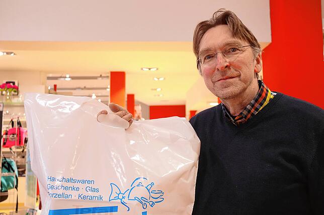 Gerhard Werb, Inhaber des Haushalts- und Spielwarenladen Thedy.