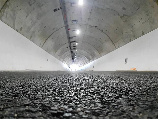 Das Tunnelbauwerk ist fertiggestellt.
