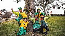 Die Bachrosen sind im Jubiläumsfieber und freuen sich auf viele Gruppen und Gäste. Vorne von links Sabrina Schleinitz (Bachrose), Daniel ...