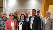 Die Kandidaten der Oberteuringer Liste (von links): Alexander Reuter, Birgit Locher, Udo Fritz, Sabine Müller, Johannes Keller, ...