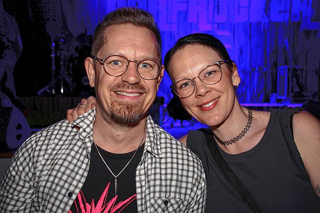 Bild 23: Ausgelassene Stimmung beim Dorfrocker-Konzert in Sauldorf