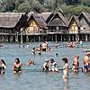 Baden am Strandbad in Uhldingen-Mühlhofen bei den Pfahlbauten ist sehr beliebt. Genau hier wurde am 11. Juni 2019 der höchste Messwert ...