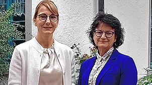Im Oktober 2023 hatte Tanja Petzold (links) den Posten als Heimleiterin beim Spitalfonds erst übernommen. Hier bei der offiziellen ...