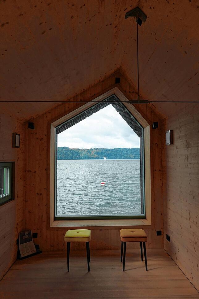 Der Ausblick aus dem Mü-See-Haus ist malerisch.