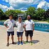 Die Drei vom Höhenfreibad sorgen in Gottmadingen für Sicherheit der Badegäste. Schwimmmeister Tristan Dultmeyer (Mitte) ist froh um ...