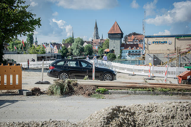 Bild 1: Wie laufen eigentlich die Arbeiten auf der Baustelle am Sternenplatz?