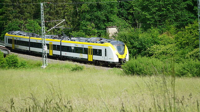 Auf der Strecke der Breisgau-S-Bahn, hier der Abschnitt zwischen Döggingen und Unadingen, kommt es ab dem 27. Mai zu Zugausfällen und ...