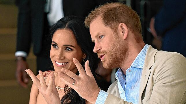 Herzogin Meghan und Prinz Harry im August auf einer Reise nach Kolumbien.