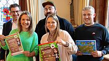 Das Schulsozialarbeiterteam hat das Jugendhearing maßgeblich organisiert. Eva-Maria Buchwald, Cornelius Hornstein, Corina Strobel und ...