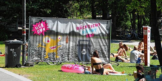 Rücksicht? Wird im Herosé-Park nicht immer genommen.