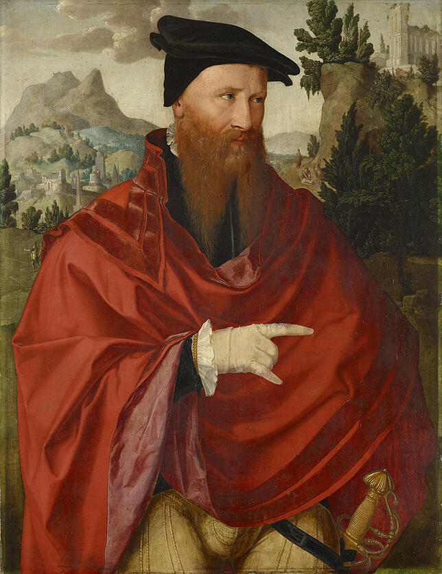 Wiedertäufer David Joris, um 1533. Er lebte unter falschem Namen in Basel. Posthum wurde er als „Erzketzer“ verurteilt.