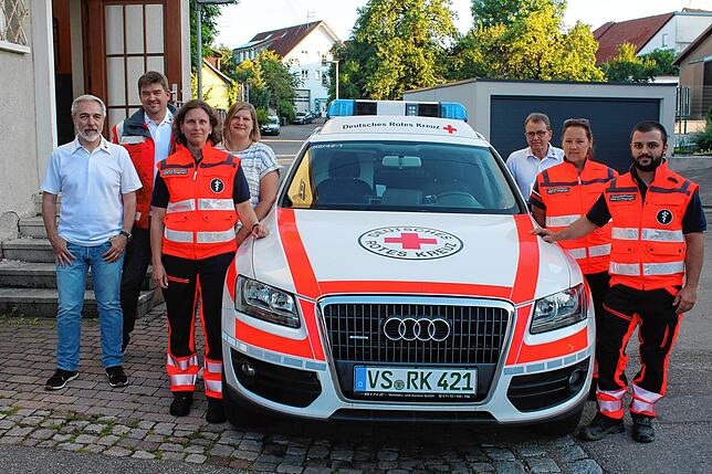 Sie bringen das Projekt „Helfer vor Ort“ des DRK-Ortsvereins Döggingen auf den Weg: William Greiner (Stellvertretender Vorsitzender), ...