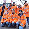 Die freundliche Truppe beim Empfang sorgt unter der Leitung von Josef Henninger (links) dafür, dass sich die Besucher beim Triberger ...
