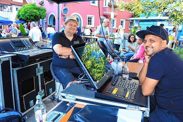 Bild 5: Stadtmusik Löffingen begeistert beim Open-Air-Konzert: Löffinger Städtle ein Klang- und Farbenmeer
