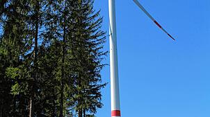 Eines der Windräder der Anlage Amtenhauser Berg in Ippingen. Foto: Jutta Freudig