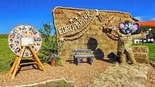 Unsere Fotos zeigen Beiträge der vergangenen Wettbewerbe, die Skulptur „Euro Maus“ (links), die Skulptur „Zirkus Clown“ (Mitte) und die ...