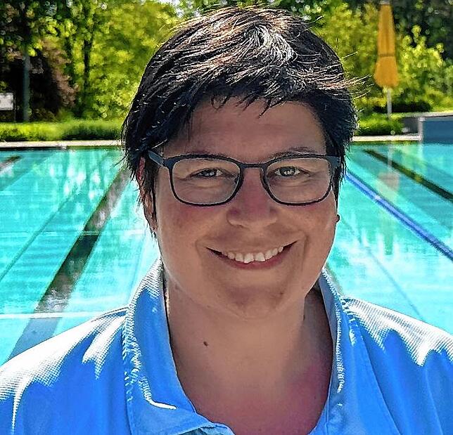 Manuela Beschle, Vize-Vorsitzende der DLRG Gottmadingen, im Höhenfreibad in Gottmadingen.