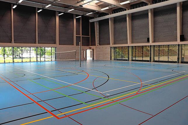 Der Anbau der Konstanzer Schänzlehalle bietet viel zusätzlichen Platz für Schul- und Vereinssport.