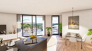 Bild : Bauvorhaben der FW Immobilien „Wohnen am Stadtwald“in Bad Säckingen: Individuelles Wohnen in attraktiver Lage