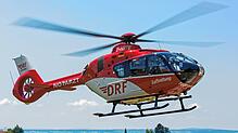 „Christoph 45“ im Einsatz: Noch startet und landet er am Klinikum Friedrichshafen.