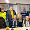 Die Geehrten hatten gleichzeitig einen geselligen Abend (von links): Werner Thomann, Hans-Peter Zimmermann, Harald Orth, Hildegard und ...