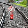 Ab hier ist Schluss: Seit bald zwei Jahren ist die älteste Eisenbahnbrücke über den Rhein zwecks Sanierung gesperrt. Frühestens im ...