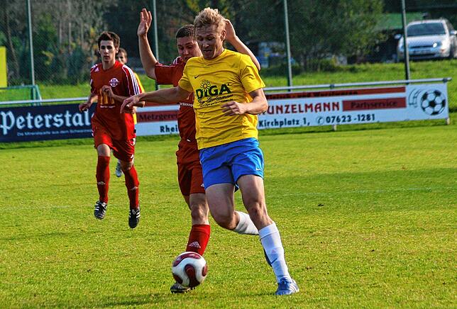 Torschützenkönig: Michael Amrein kam vor der Saison vom SV Dogern zum SV Herten und erzielte 24 Tore in der Meistersaison.