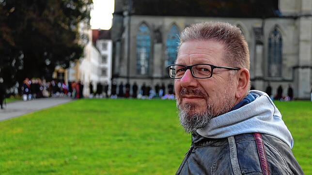 Achim Stengele aus Pfullendorf verfolgte die Ankunft der Gäste mit großem Interesse.