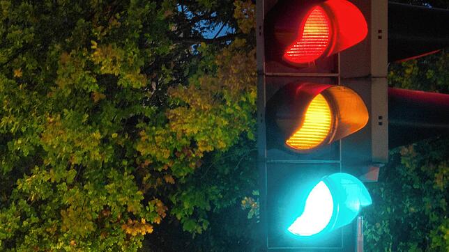 Eine Ampel regelt am Donnerstag, 27. Juni, den Verkehr auf der L157. (Symbolbild)
