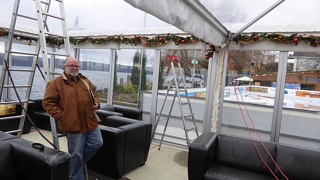 Betreiber Reinhard A. Weigelt zieht eine Zwischenbilanz zum Eisbahn-Standort.