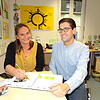 Bettina Häberle und Sebastian Metzger (von links) setzen zum Aktionstag häusliche Gewalt dieses Jahr auf Vorträge und Workshops in den ...
