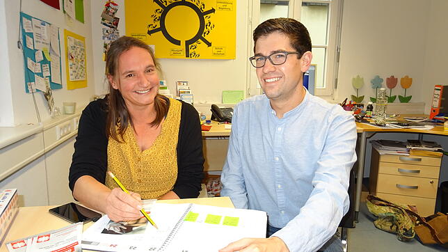 Bettina Häberle und Sebastian Metzger (von links) setzen zum Aktionstag häusliche Gewalt dieses Jahr auf Vorträge und Workshops in den ...