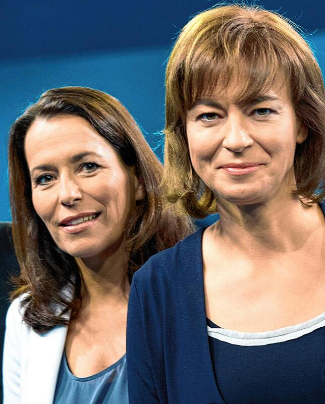 Ein Bild aus dem Jahr 2013: Die beiden Moderatorinnen Anne Will (links) und Maybrit Illner.