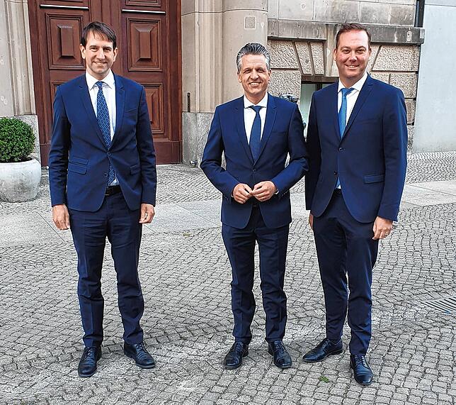 Die südbadischen CDU-Abgeordneten Andreas Jung, Thorsten Frei und Felix Schreiner (von links) zeigen sich besorgt über die Haltung der ...