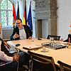 Oberbürgermeister Uli Burchardt im Interview mit den SÜDKURIER-Redakteuren Eva Marie Stegmann und Torsten Lucht.