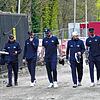 Die Wild Wings-Spieler nach dem knappen Playoff-Aus in Straubing