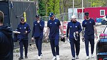 Die Wild Wings-Spieler nach dem knappen Playoff-Aus in Straubing