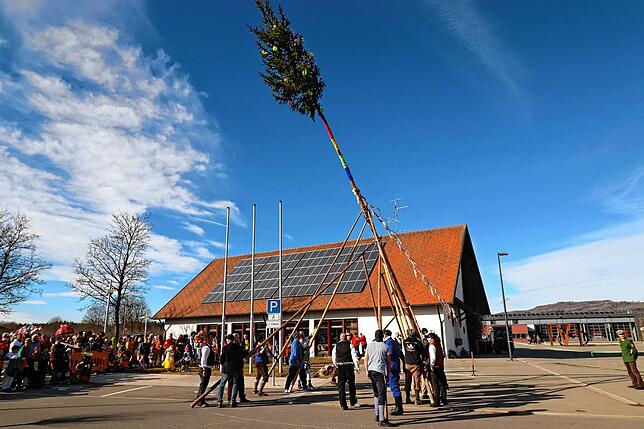 Der Narrenbaum wird in Kluftern erst wieder 2022 gestellt.
