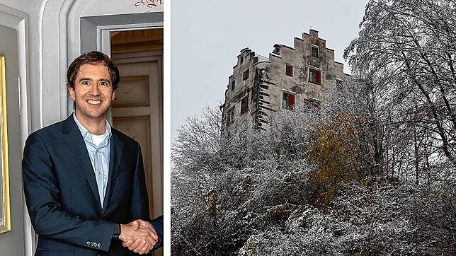 Timo Hafner stand die Freude bei der Schlüsselübergabe ins Gesicht geschrieben. Er ist nun der Schlossherr vom historischen Gemäuer in ...