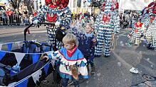 Bild : Impressionen vom großen Fasnet-Umzug am Dienstag