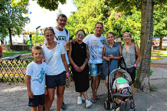 Die Familien Wildbrett und Bürsner aus Konstanz schätzen das große Angebot für Kinder.