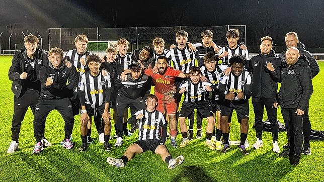 Jubel bei der Villinger A-Jugend nach dem Sieg im Halbfinale.