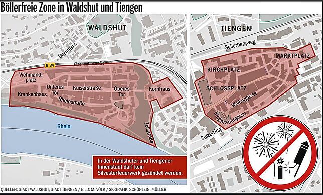 Böllerfreie Zonen in Waldshut und Tiengen.