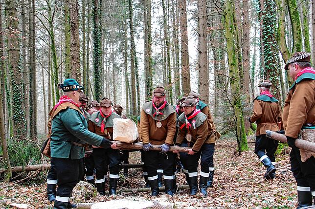 Bild 4: Etz kummt de Narrenbom: So kommt der Narrenbaum aus dem Wald in die Stadt