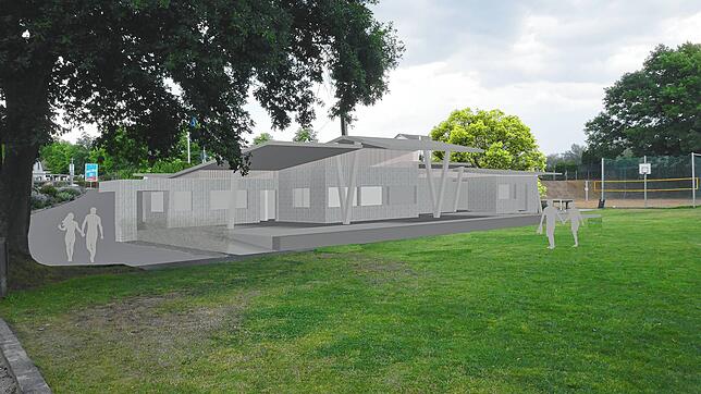 Bis zur Badesaison 2022 soll die Badeanstalt fertig sein. Bild: Oechsli & Partner Architekten