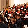 Zum Abschluss des Jubiläumskonzertes traten der Kirchenchor St. Martin und der Musikverein Obersäckingen gemeinsam auf.