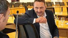 Volker Mayer-Lay, Bundestagsabgeordneter der CDU. Das Bild entstand am Abend der Bundestagswahl.