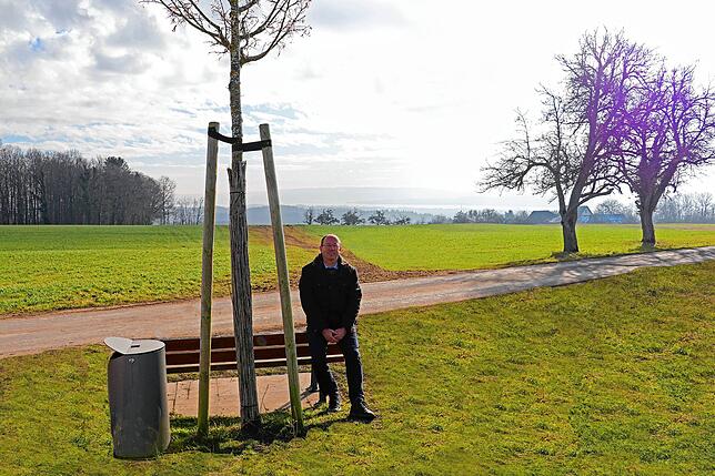 Die Wanderwege auf der Homburg sind ein beliebtes Ausflugsziel. Hier soll in diesem Jahr eine Panoramatafel errichtet werden. Bei klaren ...